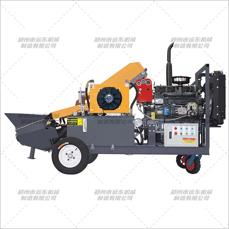 斜式柴油款4缸混凝土输送泵(图1) 斜式柴油款4缸混凝土输送泵(图1)