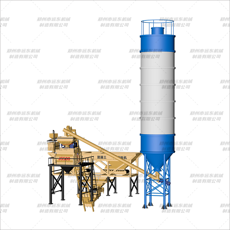 HZS25简易站(500+2仓)(图2) HZS25简易站(500+2仓)(图2)